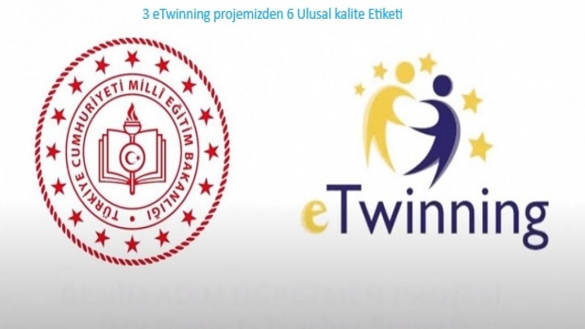 2022-2023 Eğitim-Öğretim yılı eTwinning Ulusal Kalite Etiketlerimizi aldık.